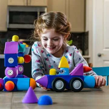 Magnetic Foam Blocks for Kids - STEM Bath Toy