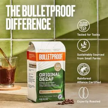 Bulletproof Medium Roast Decaf Coffee 12oz Whole Bean