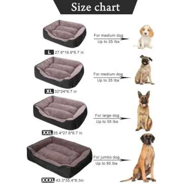 PUPPBUDD Orthopedic Dog Bed for Large Dogs