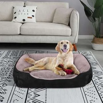 PUPPBUDD Orthopedic Dog Bed for Large Dogs