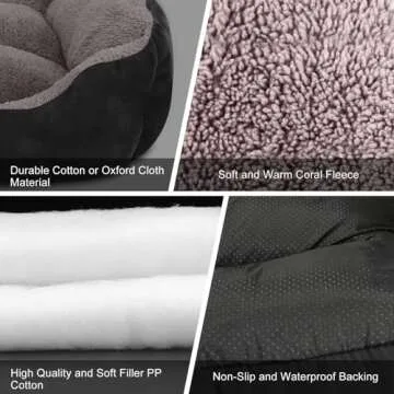 PUPPBUDD Orthopedic Dog Bed for Large Dogs