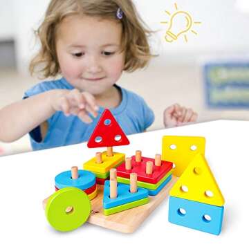 Rolimate Educational Wooden Toy for Kids 2-4 Years