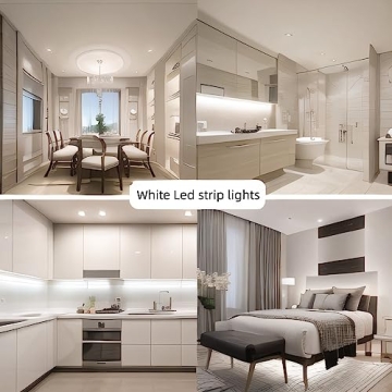 RadiantFlux Dimmable LED Strip Lights - 16.4ft Super Bright