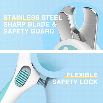 LAIKA Dog Nail Clippers with Safety Lock and Nail File