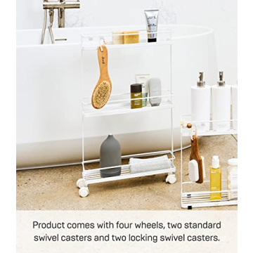 Yamazaki Rolling Kitchen Cart - Compact Storage Solution