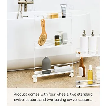 Yamazaki Rolling Kitchen Cart - Compact Storage Solution