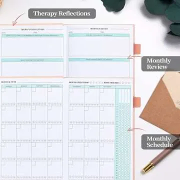 5 MINUTES A DAY Mental Health Journal, Anxiety & Guided Journal for Women, 91 Days Self-Care Journal to Practice Positive Thinking, ADHD Planner with Mood Tracker (A5 Size)-Pink