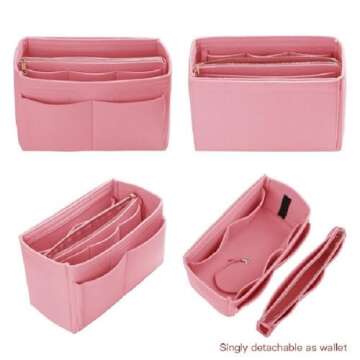 ZTUJO Stylish Purse Organizer with Detachable Pocket