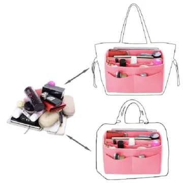 ZTUJO Stylish Purse Organizer with Detachable Pocket