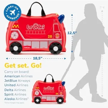 Trunki Ride-On Kids Suitcase for Fun Travel Adventures