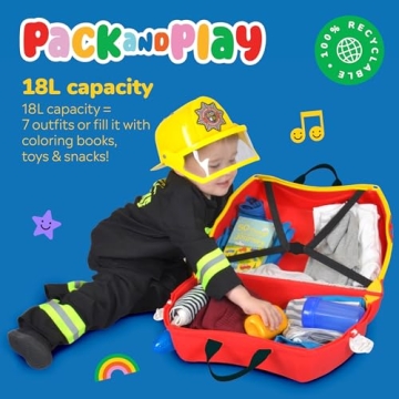 Trunki Ride-On Kids Suitcase for Fun Travel Adventures