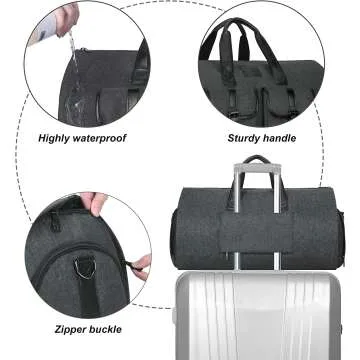 Travel Garment Bag & Duffel with Shoe Pouch