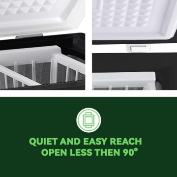 Compact Black Chest Freezer for Sale 3.5 Cu.Ft