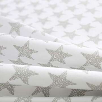 Vonty Kids Bed Sheets Twin Stars Printed Sheets for Boys & Girls, Soft Lightweight Microfiber Easy W...