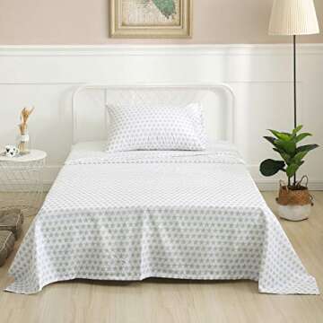 Vonty Kids Star Bedding Set Soft Microfiber Twin Sheets