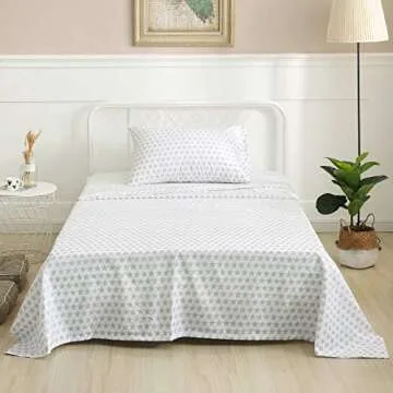 Vonty Kids Star Bedding Set Soft Microfiber Twin Sheets