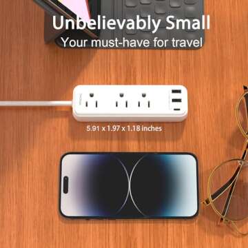 European Travel Plug Adapter, WRXDMC International Travel Plug Adapter, US to UK Europe Plug Adapter...