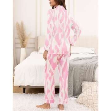 KCW Pj Sets for Woman 2 Piece Spring Red Silk Pajamas Sets Satin Pj Set Long Sleeve Thanksgiving Pajamas