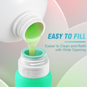 AMMAX Travel Bottles Leak Proof Essential Toiletry Set