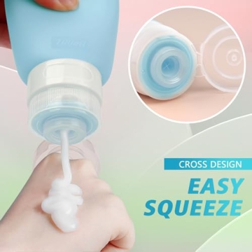 AMMAX Travel Bottles Leak Proof Essential Toiletry Set