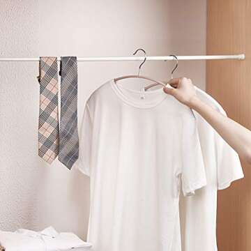 Bettli Spring Loaded Curtain Tension Rod Bit Holder Extensions Pack of 2 12-20 inches Black