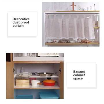 Bettli Spring Loaded Curtain Tension Rod Bit Holder Extensions Pack of 2 12-20 inches Black