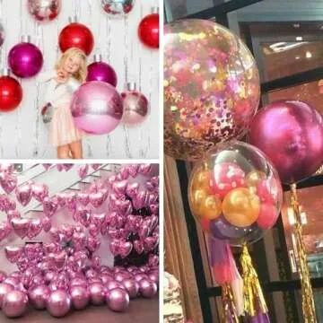 PartyWoo 22 Inch Pink Balloons for Parties and Events