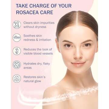 e70 Rosacea Solve Hydrating Face Wash for Women & Men - Skin Hydration & Face Redness Remover Gentle Face Cleanser with Aloe Vera, Hyaluronic Acid & Fruit Extracts, 8 fl. oz