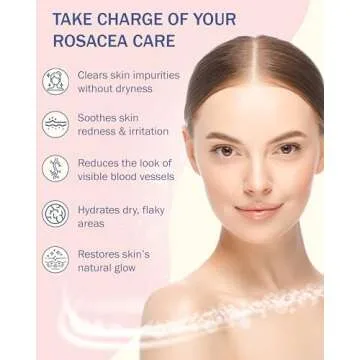 e70 Rosacea Solve Hydrating Face Wash for Women & Men - Skin Hydration & Face Redness Remover Gentle Face Cleanser with Aloe Vera, Hyaluronic Acid & Fruit Extracts, 8 fl. oz