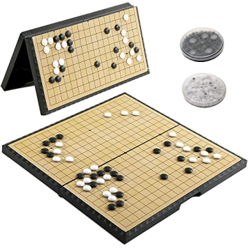 Luoyer 11 Inch Magnetic Go Game Set - Portable Travel Board Game with Folding Design