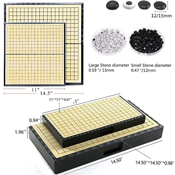 Luoyer 11 Inch Magnetic Go Game Set Portable Strategic Fun