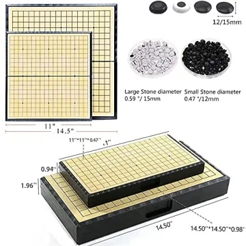 Luoyer 11 Inch Magnetic Go Game Set Portable Strategic Fun