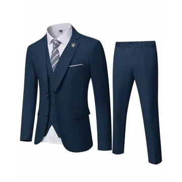 MY’S Men’s 3 Piece Slim Fit Suit Set - Stylish & Comfortable for Every Occasion