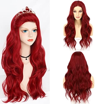 Buy ANANASWEET Red Lace Front Body Wave Wig 22 Inch