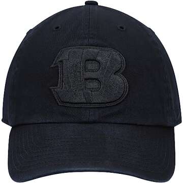 47 Men's Black Cincinnati Bengals Team Tonal Clean Up Adjustable Hat