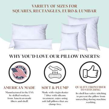 Ultra Soft Pillowflex 21x37 Pillow Insert for Shams