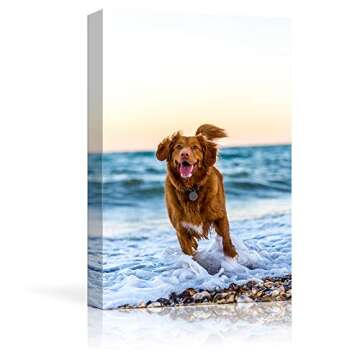 NWT Personalized Pictures to Canvas for Wall, Custom Canvas Prints with Your Photos for Pet/Animal, ...