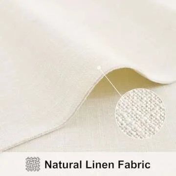 Homing Elegant Cream Cloth Placemats Set of 6 – Durable Cotton Linen Blends for Easy Dining