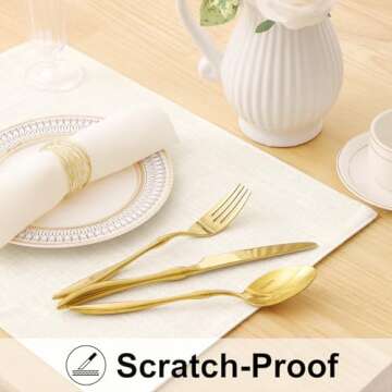 Homing Cream Cloth Placemats Set of 6 for Stylish Dining