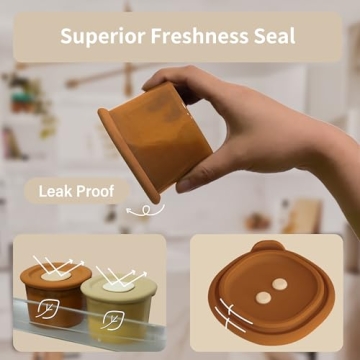 Moonkie Silicone Baby Food Containers for Safe Storage