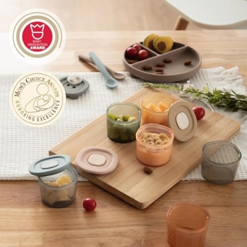 Moonkie Silicone Baby Food Containers for Safe Storage