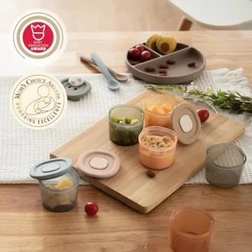 Moonkie Silicone Baby Food Containers for Safe Storage