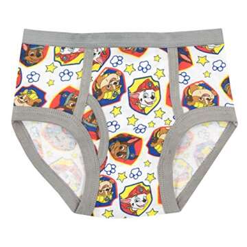 Paw Patrol Boys' Chase Marshall and Rubble Underwear Pack of 5 Size 2T Multicolored