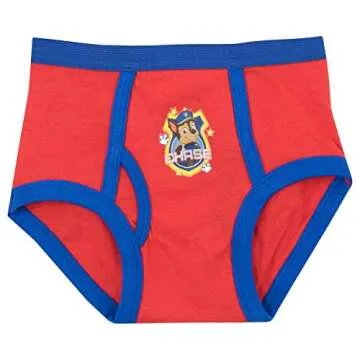 Paw Patrol Boys' Chase Marshall and Rubble Underwear Pack of 5 Size 2T Multicolored