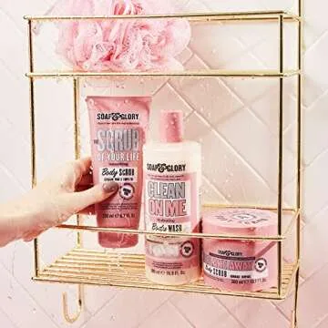 Soap & Glory Original Pink The Scrub Of Your Life Exfoliating Body Scrub - Smoothing & Buffing Body Scrub - Rose & Bergamot Body Polish with Shea Butter & Vitamin E (200ml)