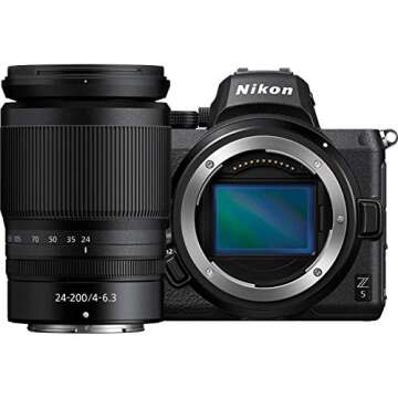 Nikon Z5 Mirrorless Full Frame Camera Body with 24-200mm f/4-6.3 VR Lens Kit FX-Format 4K UHD Bundle...