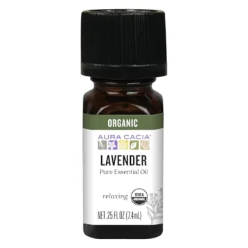 Aura Cacia - Pure Organic Lavender Essential Oil for Relaxation | 0.25 fl. oz.