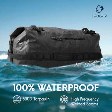 Haimont Large Waterproof Duffel Backpack - 90L for Travel, 100% Waterproof