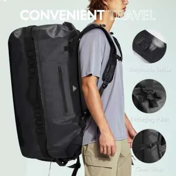 Haimont 90L Waterproof Duffel Backpack for Outdoor Adventures