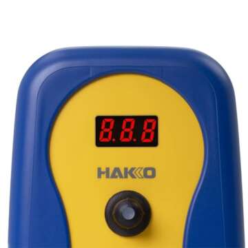 Hakko FX888DX-010BY - Digital Soldering Station with Rotary Encoder (Blue/Yellow Housing)